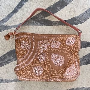 Pink beaded bag